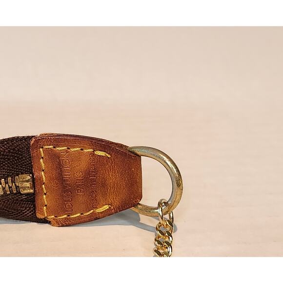Louis Vuitton Pochette Accessoires LV Monogram Shoulder Bag with Chain Vintage - Picture 12 of 15